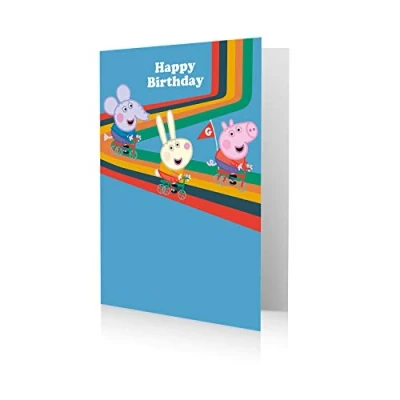 Image of Danilo Promotions Limited Official Peppa Pig Boy&#039;s Birthday Card,Multi,7 x 5 inch