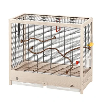 Image of Ferplast Giulietta 5 Bird Wooden Cage, 69 x 34.5 58 cm, Black