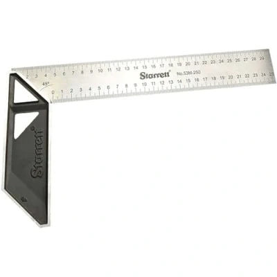 Image of Starrett K53M 350 S Carpenters Try Square for Woodworking 350mm Metric Set