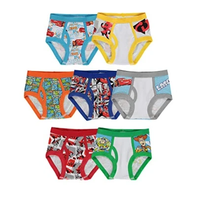 Image of Disney Handcraft Little Boys Pixar 7 Pack Brief, Multi, 4T
