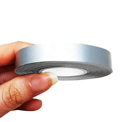 Image of 4R Quattroerre.it 10493 Trim Stripes Adhesive Strips for Cars, Silver, 10 mm x mt