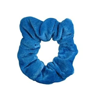 Image of Pack of 2 Velvet Scrunchies (Blue)