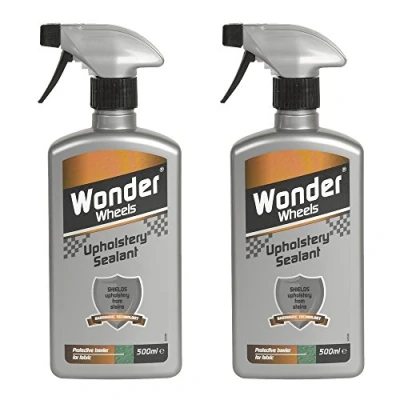 Image of 2 x Wonder Wheels Fabric Upholstery Sealant Spray 500ml for Car &amp; Home Maintenance