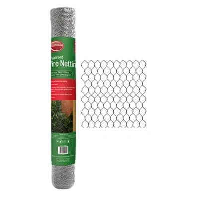 Image of CHICKEN WIRE NETTING GALVANISED 5M X 0.6M 13MM