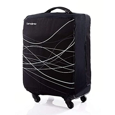 Image of Samsonite Printed Luggage Cover, Black, M, Cover