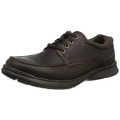Image of Clarks Men&#039;s Cotrell Edge Oxford, Brown Oily Leather, 10.5 UK