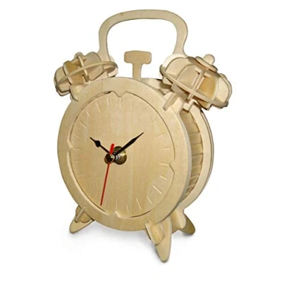 Image of Quay Alarm Clock Woodcraft Construction Kit FSC