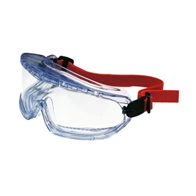 Image of Honeywell 1006192 V MAXX Indirect Ventilation Goggles, Elastic Headband, Clear Polycarbonate Anti Scratch Hard Coat Lens, Compatible With Prescription Eyewear And Half Mask Respirators (1 Piece)