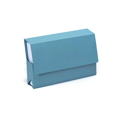 Image of Exacompta Guildhall Probate Wallets, 315 gsm, Foolscap Blue, Pack of 25