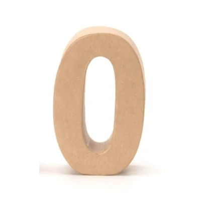Image of Glorex Cardboard Number 0, Natural