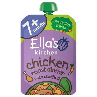 Image of Ella&#039;s Kitchen Organic Cheery Chicken Roast Dinner, 130g