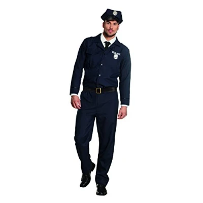 Image of Police Officer Mens Fancy Dress New York Cop Uniform Costume