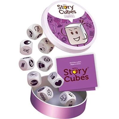 Image of Asmodee, Rory&#039;s Story Cubes Mystery, Family Dice Game, Ages 6+, 1+ Players, 10 Minutes Playing Time