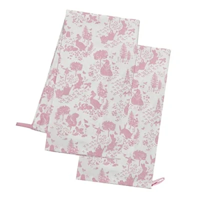 Image of Auntie Morags Eddingtons Peter Rabbit Classic Tea Towels Set Pink