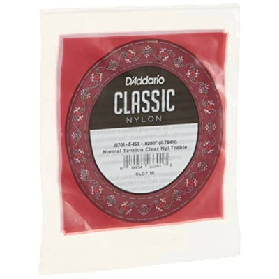 Image of D&#039;Addario J2701 Student Nylon Normal Tension Single First String for Classical Guitar