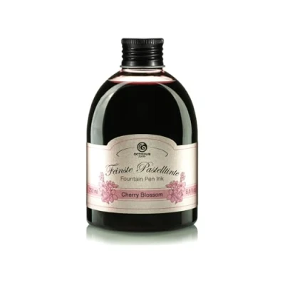 Image of Octopus Fountain pen ink pastel rose Cherry Blossom, Calligraphy ink, Writing for glass nibs in practical 250 ml refill bottle