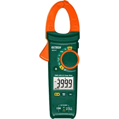 Image of Extech MA443 True Rms 400A AC Clamp Meter with Ncv, Green