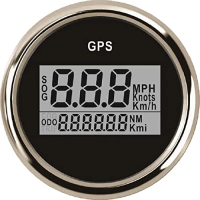 Image of ELING Waterproof Car Motorcycle Digital GPS Speedometer Odometer Kit for Auto Marine Truck with Backlight 2 inches(52mm) 12V 24V