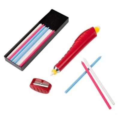 Image of Bohin White Extra Fine Chalk Pencil with Refill 1 Set