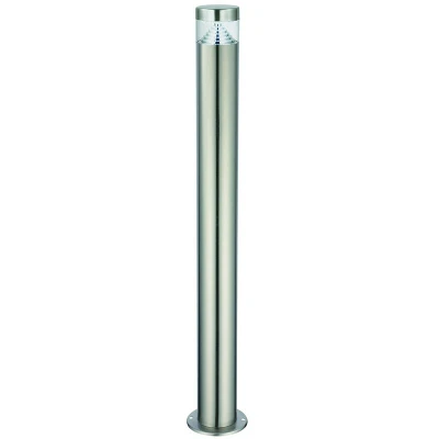 Image of Pyramid Outdoor Floor Bollard IP44 3.3W Brushed Stainless Steel