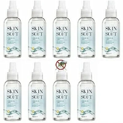 Image of 9 x Avon Skin So Soft Dry Oil Body Spray Insect Repellant Properties