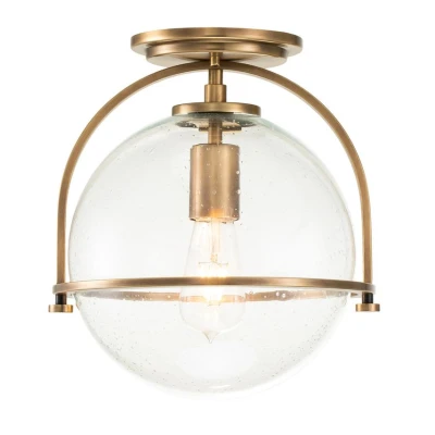 Image of Hinkley Somerset Globe Ceiling Light Heritage Brass