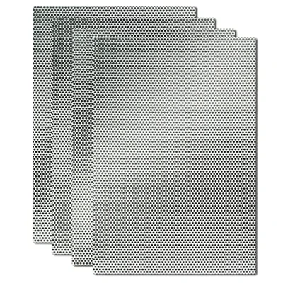 Image of Wire Mesh Sheet 4 Pcs, Never Rust Aluminum Magnesium Alloy Fine Metal Rodent Panels, Air Brick Vent Cover for Mouse Rat Proof Insect Pest Control, A4(210 x 300 mm)
