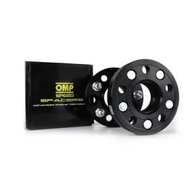Image of OMP Double Central Spacers/Double Fixing PCD 5 x 114.3/5 114.3 Hub 67.1 Width 20 mm M12 1.5 Black