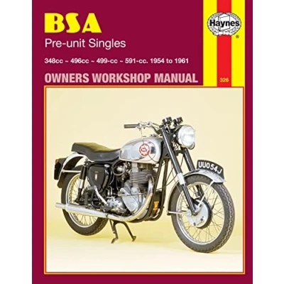 Image of BSA Pre unit Singles (54 61) Haynes Repair Manual