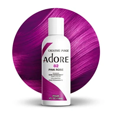 Image of Adore Shining Semi Permanent Hair Colour, 82 Pink Rose