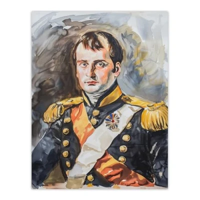 Image of Artery8 Napoleon Bonaparte France Emperor Portrait Man Cave Extra Large XL Wall Art Poster Print