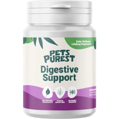 Image of Pets Purest Tree Barks Powder for Dogs &amp; Cats 100% Natural Gut Health Supplement with Slippery Elm Digestive Support
