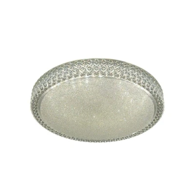 Image of Integrated LED 1 Light Decorative Flush Ceiling White