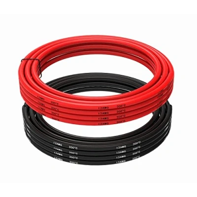 Image of TUOFENG 12 Gauge Silicone Wire 6 Meter [3 m Black and 3 Red] 3.3mm² Soft Flexible Electrical for DIY Projects Applications