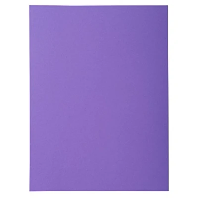 Image of Exacompta Ref 218008E Rocks Collection 1 Flap Folder 240 x 320mm in Size, Suitable for A4 Documents, 210gsm Material, Single Fold Over Purple (Pack of 50)