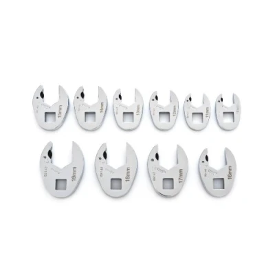 Image of GEARWRENCH 10 Pc. Ratcheting Crowfoot Wrench Set, Metric 89119