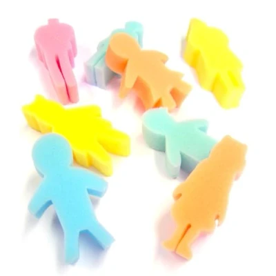 Image of Major Brushes Foam People Shapes Pack of 8