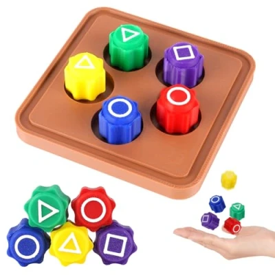 Image of Vicloon Korean Folk Game Set, Gong Gi Game, Gonggi Jack Stone Set for Family Kids And Adults, Classic Grasping Stones Hand Eye Coordination Games square