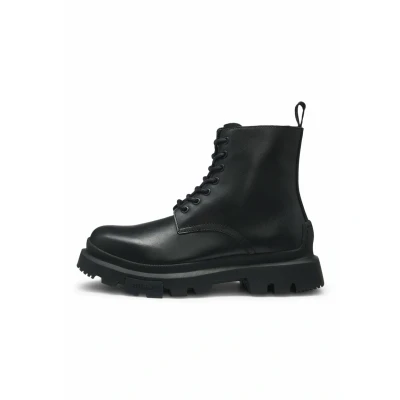 Image of HUGO Laceup ankle boots, Men&#039;s, Size: 10.5, Black one shoes