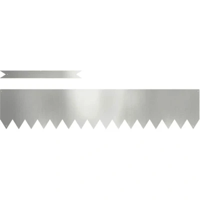 Image of vidaXL Lawn Edgings 30 pcs 100x0.5x20 cm Galvanised Steel
