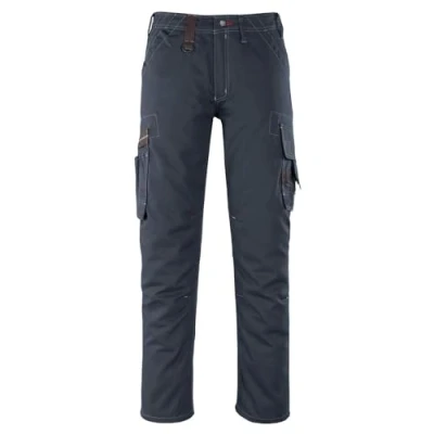 Image of Mascot 07279 154 010 90C46 Size L90cm/C46 &quot;Rhodos&quot; Service Trousers Black/Blue