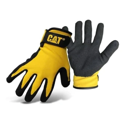 Image of Caterpillar 17416 Nitrile Coated Nylon Shell Gloves / Mens (X Large) (Black)