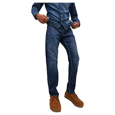 Image of Jack &amp; Jones Jjimike Jjoriginal Slim fit jeans, Men&#039;s, Size: 36x30, Blue denim