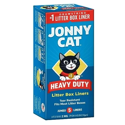 Image of JONNY CAT Heavy Duty Litter Box Liners, Jumbo, 5ct