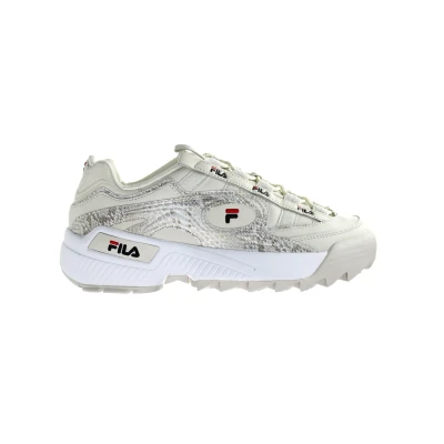Image of Fila D Formation A Womens Beige Trainers Leather (archived) Size UK 4.5