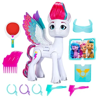 Image of My Little Pony Dolls Zipp Storm Wing Surprise, 5.5 Inch Toy with Wings and Accessories, Toys for 5 Year Old Girls Boys