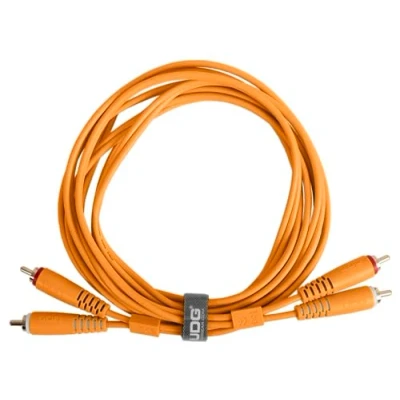 Image of UDG Audio Cable Set RCA Orange Straight 1.5m, Compatible with all Jack to devices