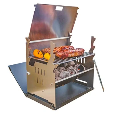 Image of FENNEK portable picnic grill I Charcoal for outdoor BBQ while camping, fishing and much more.