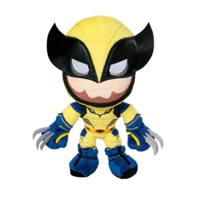 Image of Simba MARVEL Wolverine plush figure 25cm medium size figure, from the Studios Deadpool and movie, toy for fans collectors