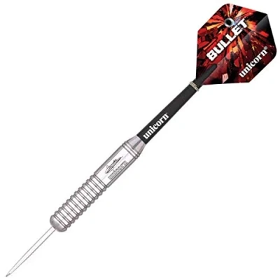 Image of Unicorn Steel Tip Darts Set Gary &#039;The Flying Scotsman&#039; Anderson Bullet Super Durable Natural Stainless Barrels 23 g